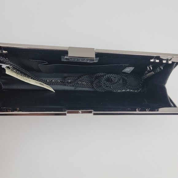 Kate Landry Embroidered black Vintage clutch - Picture 8 of 10